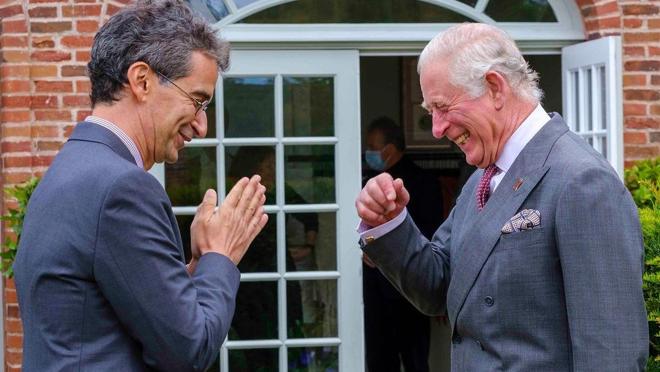 El príncipe Carlos y Federico Marchetti