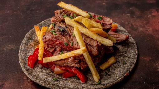 Tacos de solomillo canario de Santita Carbón Mexicano