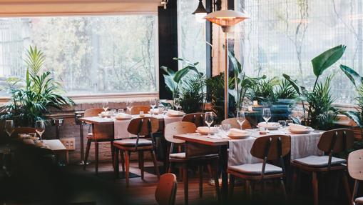 La zona de la terraza acondicionada