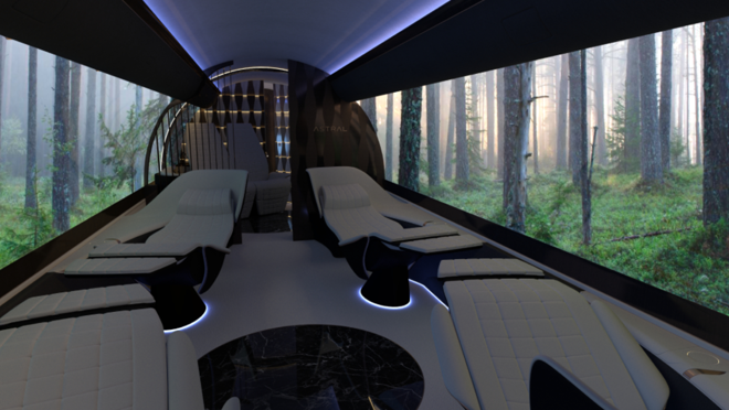 Las pantallas OLED podrán recrear diferentes paisajes o mostrar el exterior en tiempo real