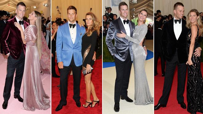 El estilo de Tom Brady sobre la alfombra roja