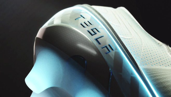 El logotipo de Tesla estaría incluido en los laterales en color eléctrico