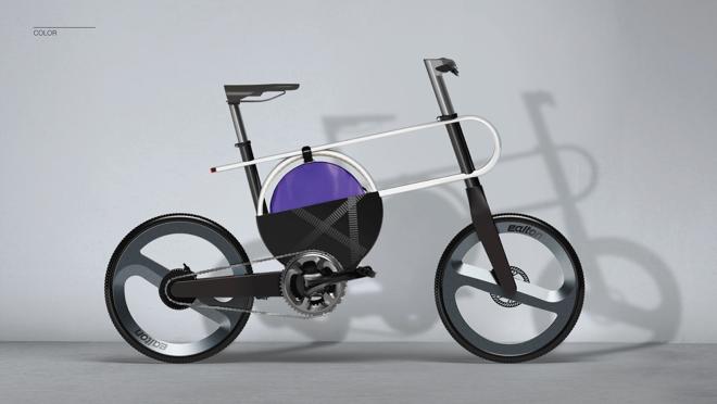 Minimalista, compacta y con forma geométrica, así es este bicicleta eléctrica