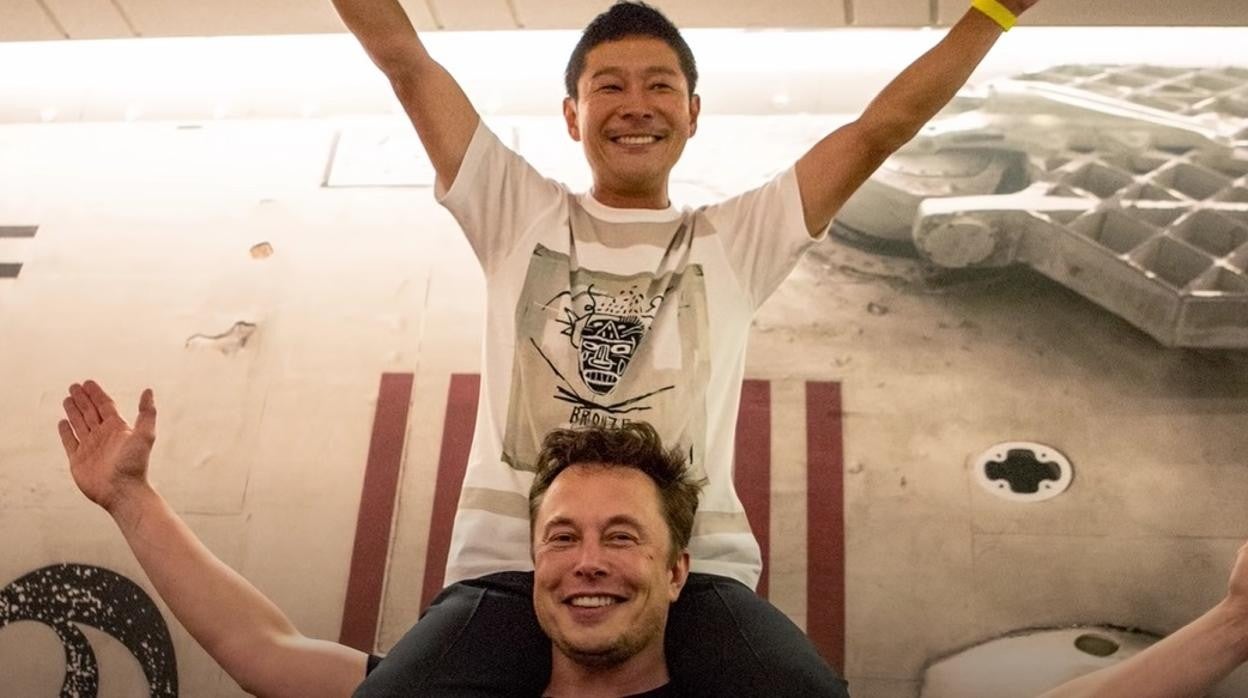 Elon Musk y Yusaku Maezawa