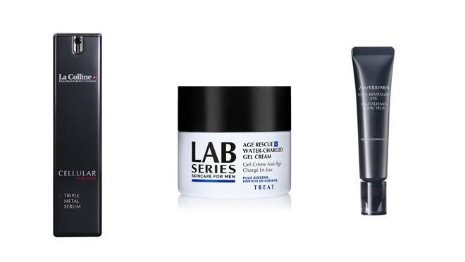 Sérum tonificante La Colline (199,95€/50ml), crema antienvejecimiento LAB Series (34,95€) y contorno de ojos (43,95€). *Precios en Druni.