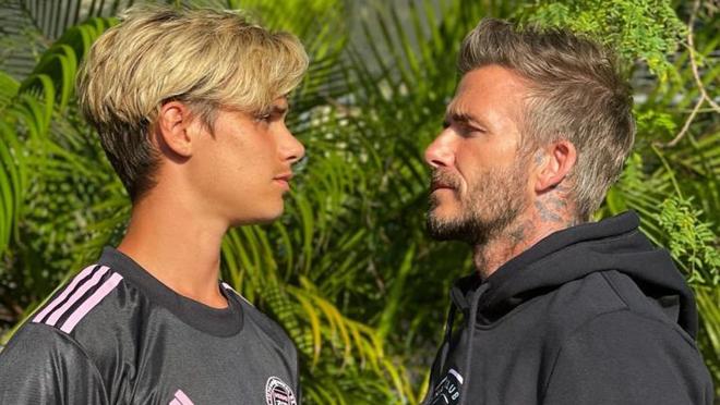 Romeo y David Beckham