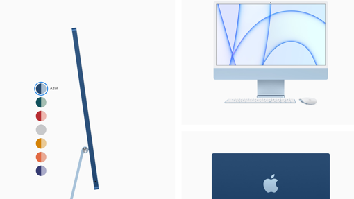 El nuevo iMac de Apple viene en diferentes colores