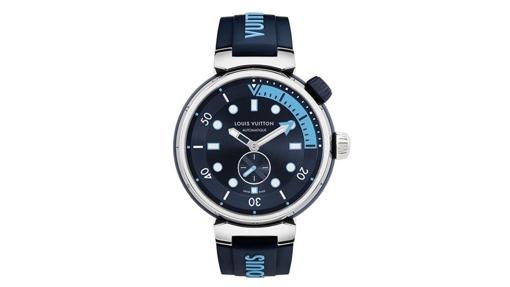 Louis Vuitton Tambour Street Diver Blue