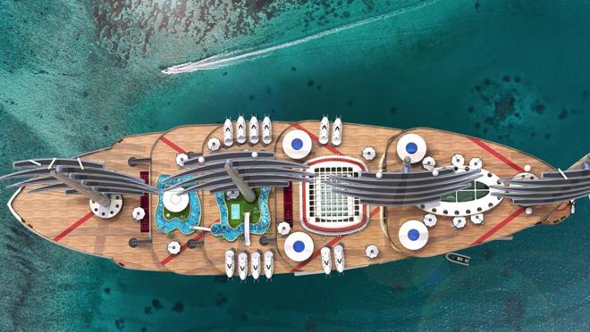 The Galleon ofrece cuatro piscinas exteriores y diferentes áreas de descanso con bares y restaurantes