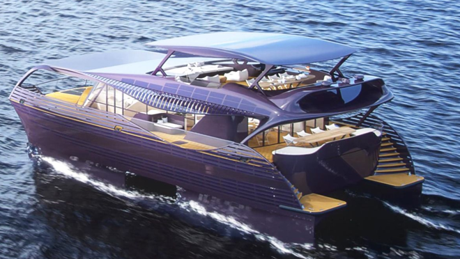 Este yate cuenta con 300 metros cuadrados de paneles fotovoltaicos