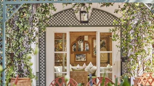 Una de las zonas de El Patio del hotel Marbella Club