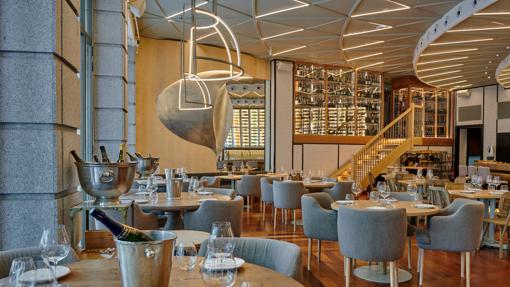 Una de las zonas del salón del restaurante Berria