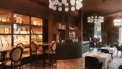 Una de las zonas interiores del restaurante Bribón de Madrid