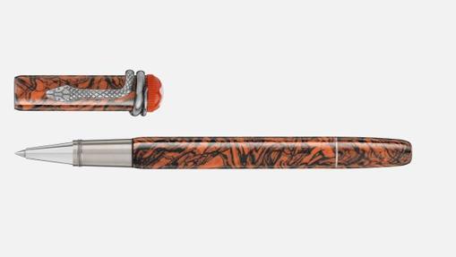 Montblanc Heritage 'Rouge et Noir' Edición Especial Serpent Marble Rollerball (641€)