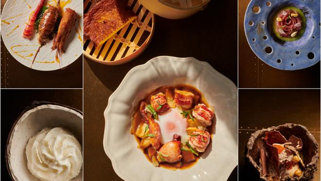 Selección de platos de la propuesta gastronómica de Thaissence