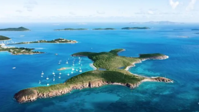 Las dos islas juntas suman 230 acres de tierra