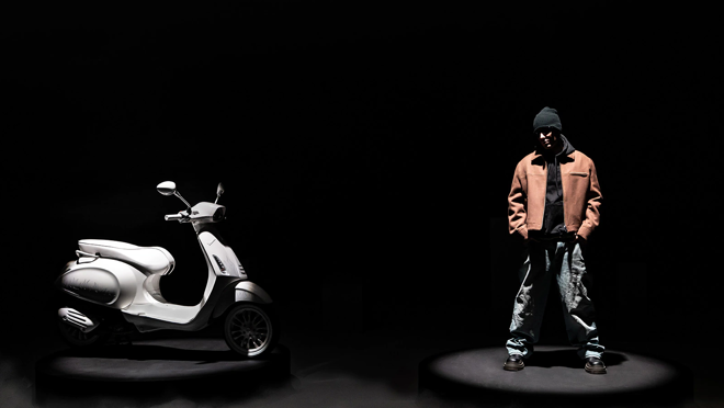 El modelo del artista se basa en la Vespa Sprint