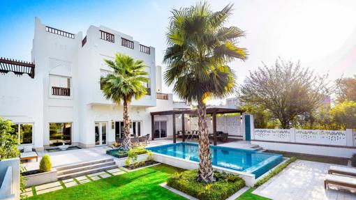 Una de las villas privadas del hotel Al Messila donde se quedan los jugadores de la selección de Francia durante el Mundial de Qatar.