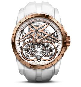 Excalibur Double Tourbillon White Ceramic