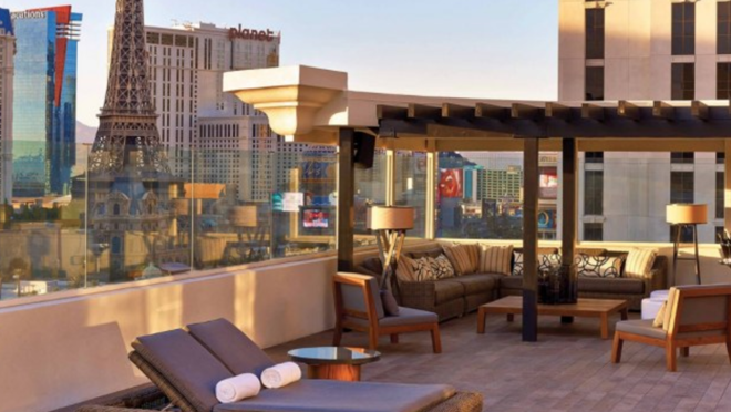 Imagen de la terraza de la Nobu Sky Villa