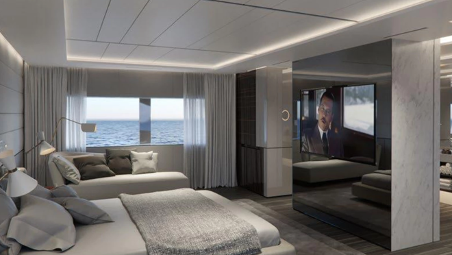 Cuenta con cinco camarotes, dos de ellos más espaciosos pensados para el propietario y la familia