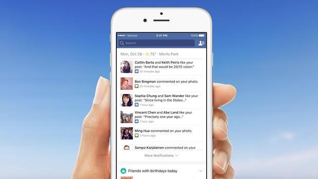 Facebook: si la montaña no va al usuario las notificaciones lo harán