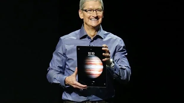 Tim Cook, consejero delegado de Apple, durante la presentación