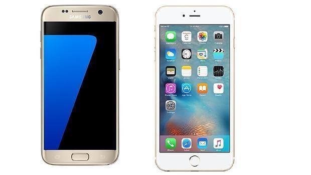 Samsung Galaxy S7 vs iPhone de Apple 6s