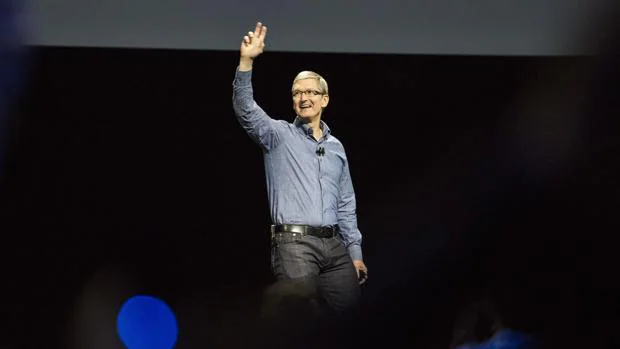 Tim Cook, consejero delegado de Apple, en la WWDC 2016