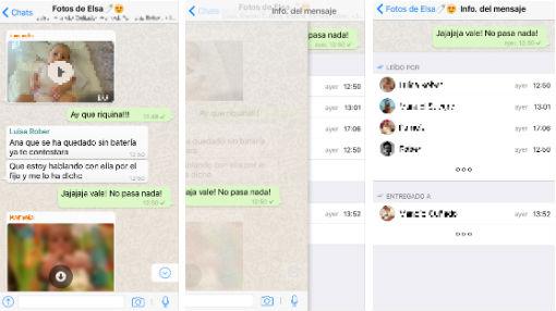 ¿Cómo saber quién ha leído mi mensaje en un chat de grupo en WhatsApp?