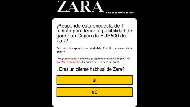 Regresa el fraude de los vales descuento en Zara