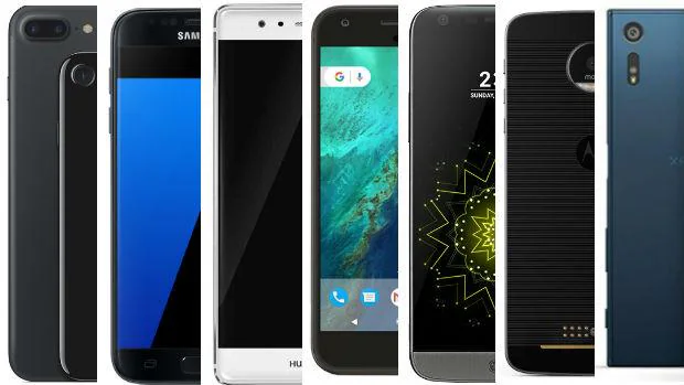 Detalle de los mejores móviles del año, entre ellos, el iPhone 7, el Samsung Galaxy S7 o el Google Pixel