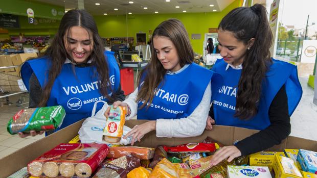 Voluntarios del Banco de Alimentos