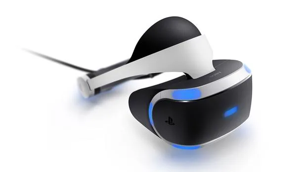 Detalle del dispositivo de realidad virtual de Sony