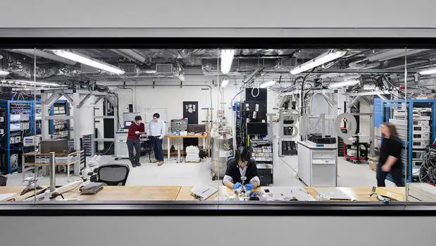 El laboratorio de IBM Q en el centro de investigación T.J. Watson de Nueva York (EE UU)