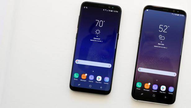 Detalle de los nuevos Galaxy S8 de Samsung