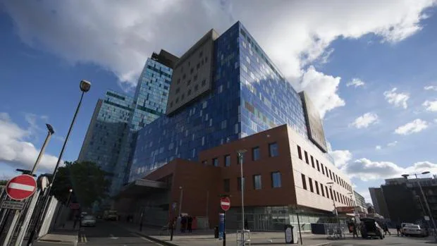 Vista del Royal London Hospital, en el centro de Londres, Reino Unido