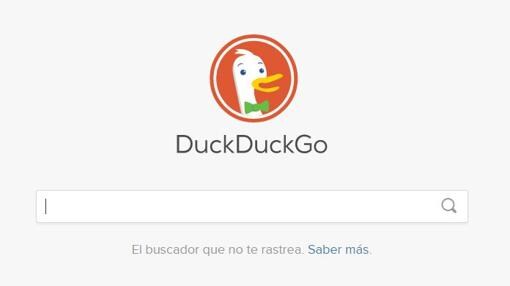 Captura de pantalla del buscador DuckDuckGo