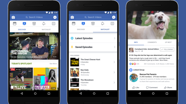 Llega Facebook Watch, un «YouTube» integrado en la red social