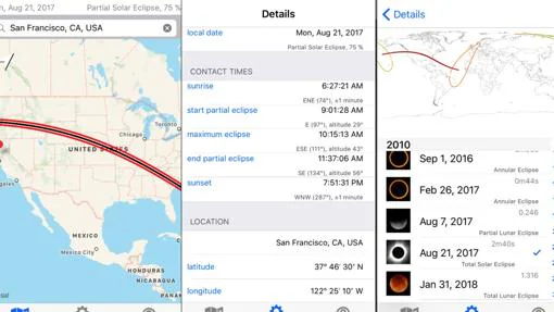 Aplicaciones para ver y seguir el eclipse solar