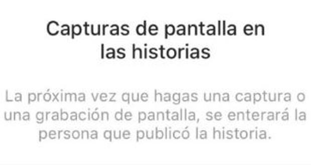 Instagram avisará de los mirones que hagan capturas de pantalla de las Stories