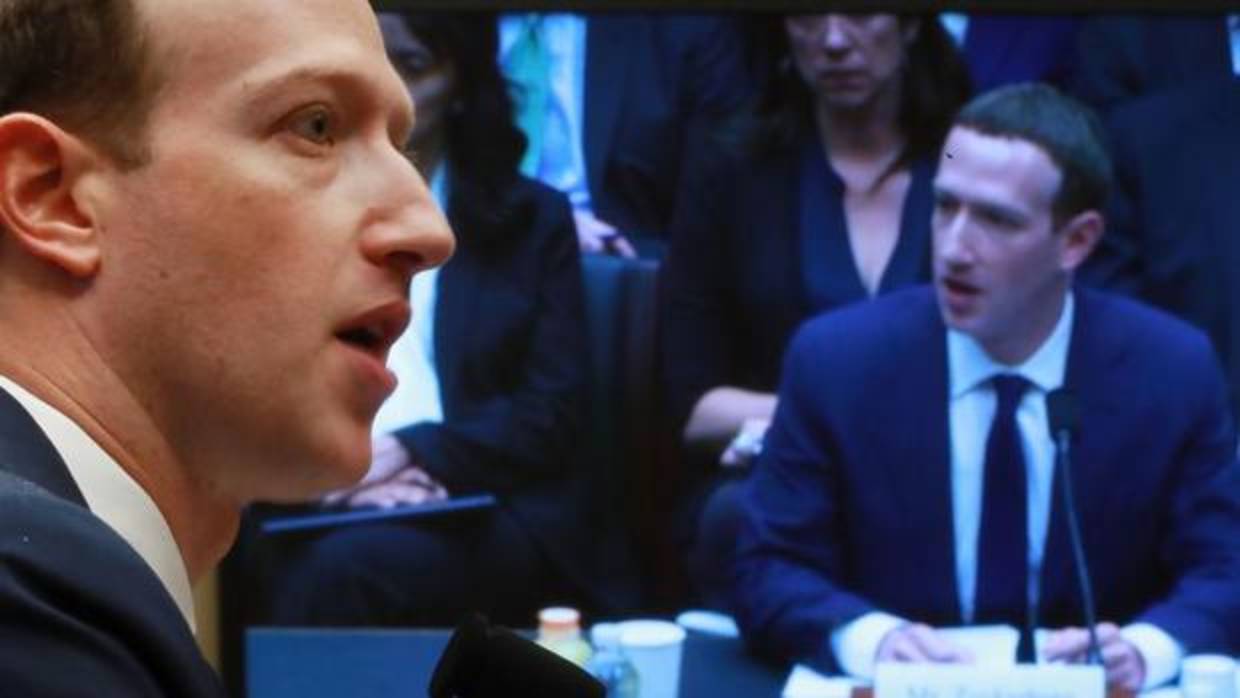 Zuckerberg, durante su comparecencia en Washington