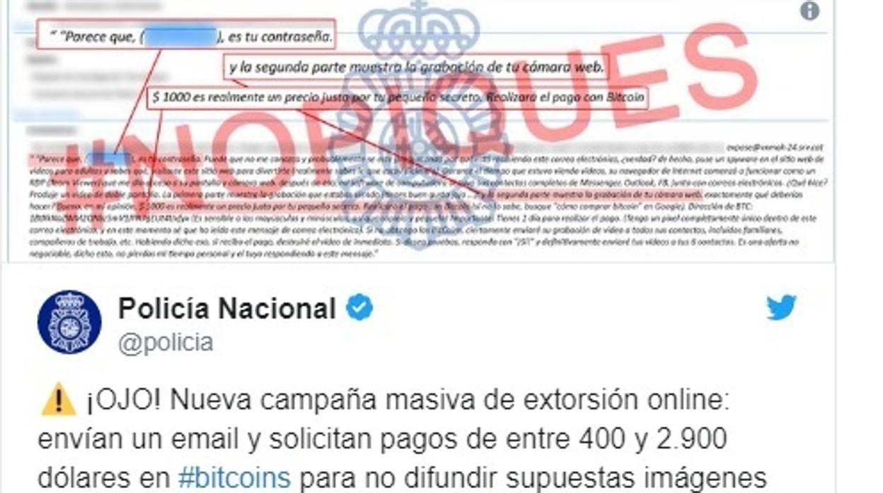 Campaña masiva de extorsión online: «Si no pagas, enviaré tus vídeos sexuales a tu familia»