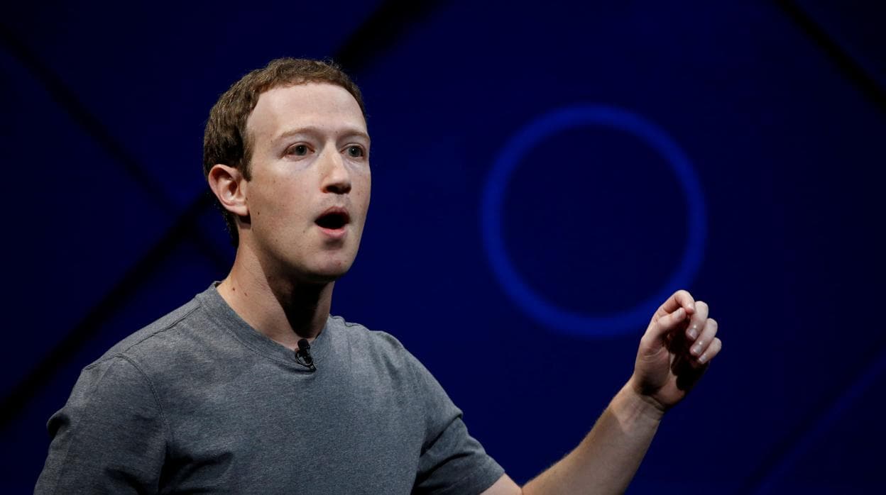 Mark Zuckerberg, fundador de Facebook, durante una conferencia