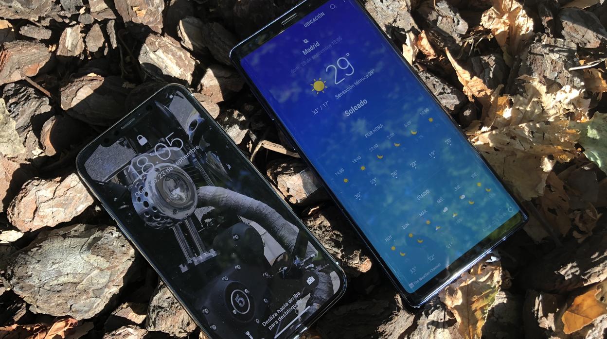 iPhone XS frente al Samsung Galaxy Note 9