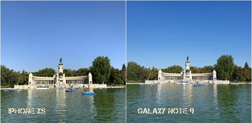 iPhone XS frente al Samsung Galaxy Note 9