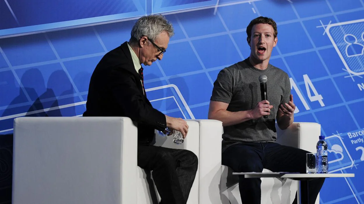 Mark Zuckerberg, fundador de Facebook, en una intervención