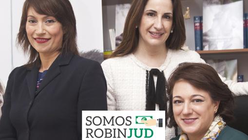 Aurora, Raquel y Gloria Mª, socias y cofundadoras de Somos Robinjud