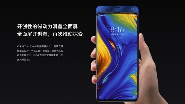 Mi Mix 3, el nuevo buque insignia de Xiaomi con cámara deslizable y hasta 10 GB de RAM