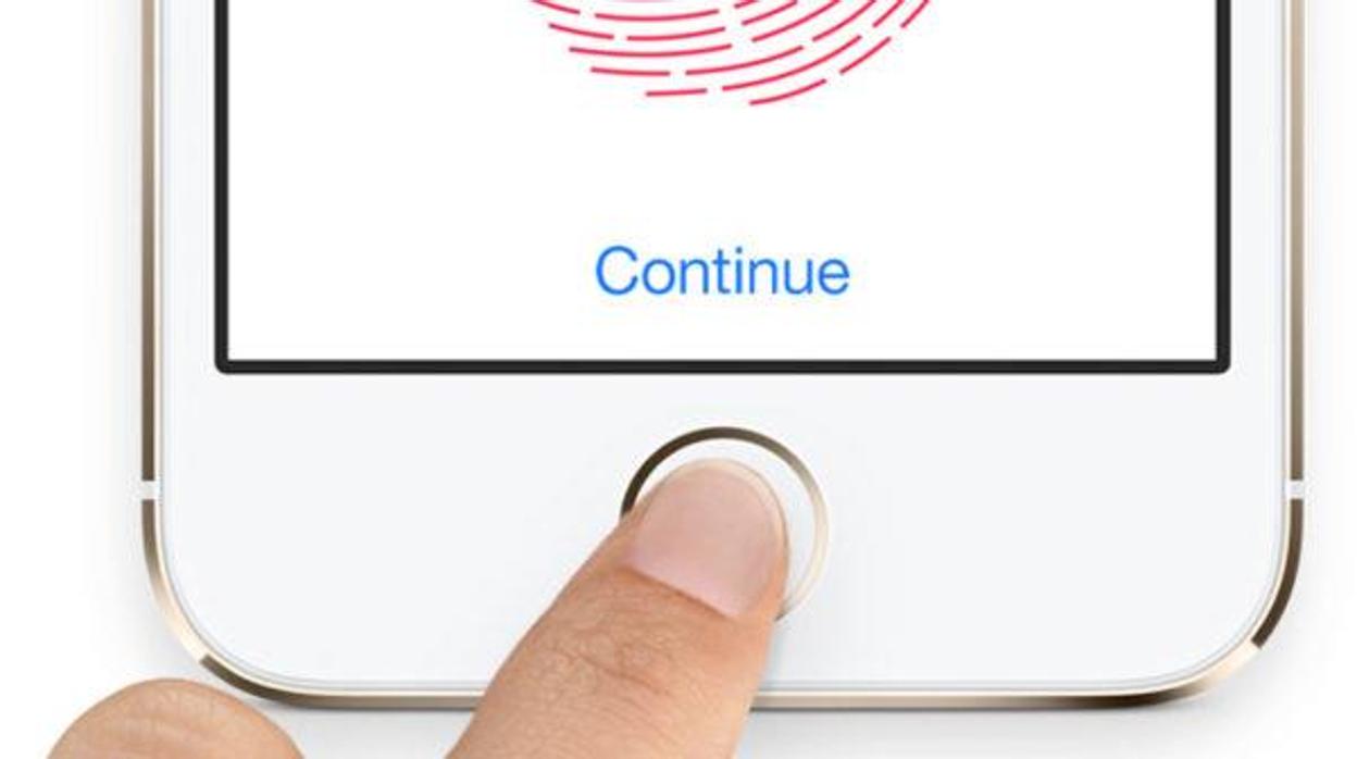 Detalle de Touch ID, el sistema de huellas dactilares de Apple